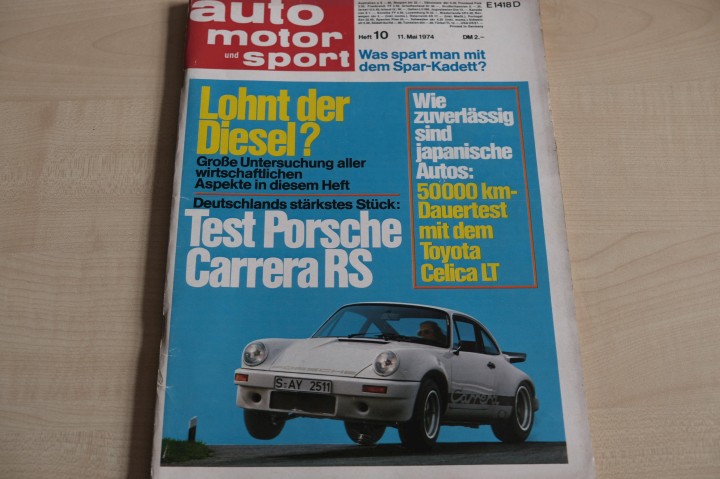 Deckblatt Auto Motor und Sport (10/1974)